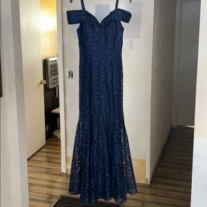 Navy Blue Prom Dress